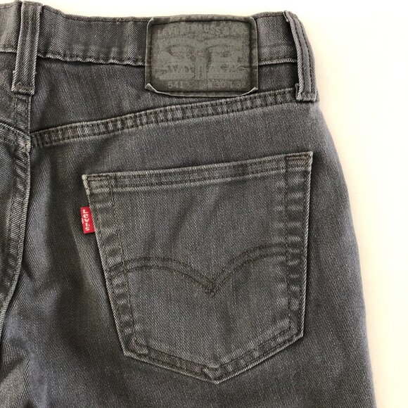 Levi's 541 Red Tab Athletic Fit Stretch 5 Pocket Denim Jeans Grey Size 30W x 32L - Picture 6 of 11